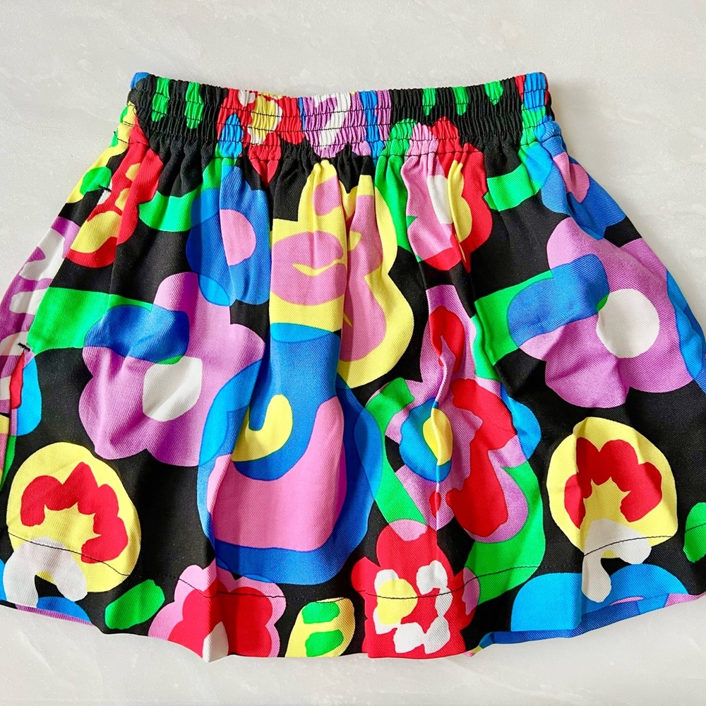 Stella McCartney Girls Flowers and Shapes Skirt 4 years Elastic Wasteband. NWT!